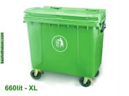 Thùng rác nhựa 660 lít HDPE XL